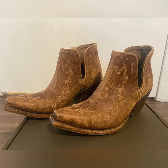 NWT! Ariat Dixon Brown Western Boots - Size 7.5 - Picture 4 of 10